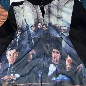 SMX Scarface Full Zip Jacket Men's Size 2xl AOP Pockets